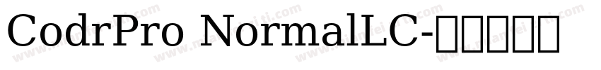CodrPro NormalLC字体转换